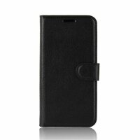 Handyhülle für ZTE Blade A71 – Klapphülle PU-Leder Schwarz