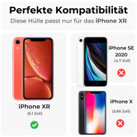 Handy Tasche für Apple iPhone Panzer Cover Case Schutz Hülle Etui Schale Bumper Apple iPhone XR Rot