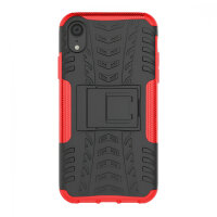 Handy Tasche für Apple iPhone Panzer Cover Case Schutz Hülle Etui Schale Bumper Apple iPhone XR Rot