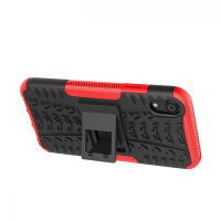 Handy Tasche für Apple iPhone Panzer Cover Case Schutz Hülle Etui Schale Bumper Apple iPhone XR Rot