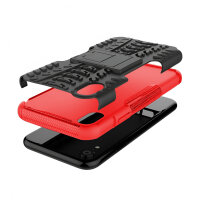 Handy Tasche für Apple iPhone Panzer Cover Case Schutz Hülle Etui Schale Bumper Apple iPhone XR Rot
