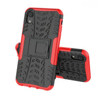 Handy Tasche für Apple iPhone Panzer Cover Case Schutz Hülle Etui Schale Bumper Apple iPhone XR Rot