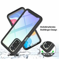 Panzer Hülle Handy Tasche 360 Grad TPU vollschutz mit Integriertem Displayschutz Xiaomi Redmi Note 11 / Note 11S