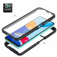 Panzer Hülle Handy Tasche 360 Grad TPU vollschutz mit Integriertem Displayschutz Xiaomi Redmi Note 11 / Note 11S
