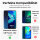 Motorola Handy Tasche Handyhülle Schutz Hülle Blumen Flip Cover Wallet Case Etui Motorola Moto G8 Power Lite Schwarz