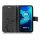 Motorola Handy Tasche Handyhülle Schutz Hülle Blumen Flip Cover Wallet Case Etui Motorola Moto G8 Power Lite Schwarz