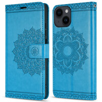 Handyhülle für Apple iPhone 14 – Mandala Case Blau