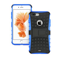 Handy Tasche für Apple iPhone Panzer Cover Case Schutz Hülle Etui Schale Bumper Apple iPhone 7 Plus Blau