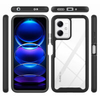 Panzer Hülle Handy Tasche 360 Grad TPU vollschutz mit Integriertem Displayschutz Xiaomi Redmi Note 12 / Poco X5 5G