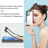 Panzer Hülle Handy Tasche 360 Grad TPU vollschutz mit Integriertem Displayschutz Xiaomi Redmi Note 12 / Poco X5 5G