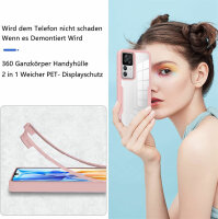 Handy Tasche für Xiaomi 12T/12T Pro 360° Grad Handyhülle mit Displayschutz