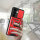 Outdoor Panzer Hülle für Samsung Galaxy S24 mit Kameraschutz Ringhalter Bumper Rot