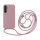Handykette für Samsung Hanyhülle mit Band Hülle mit Kodel Smartphone Halskette Galaxy S23 FE Rosa