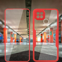 360° Grad Hülle Realme C21Y/ C25Y Panzer vollschutz Integriertem Displayschutz Rot