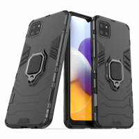 Hülle für Samsung Galaxy A22 5G, Schutzhülle Handy Tasche Ring Case Silikon TPU