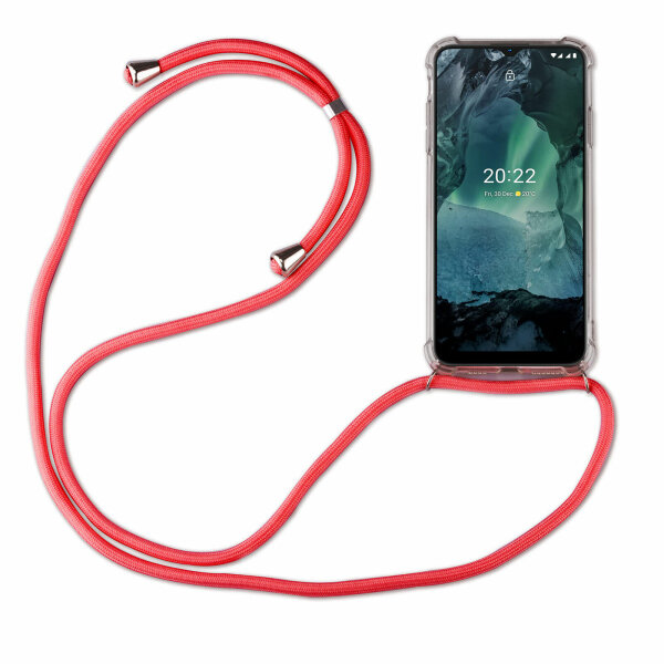 betterfon Handykette für Nokia G11 Plus Handyhülle mit Band Hülle Smartphone Rot