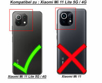 Schutz Hülle für Xiaomi Mi 11 Lite 5G / 4G Ring Case Cover Handy Tasche Outdoor  Türkis
