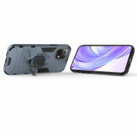 Schutz Hülle für Xiaomi Mi 11 Lite 5G / 4G Ring Case Cover Handy Tasche Outdoor  Türkis