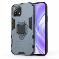Schutz Hülle für Xiaomi Mi 11 Lite 5G / 4G Ring Case Cover Handy Tasche Outdoor  Türkis