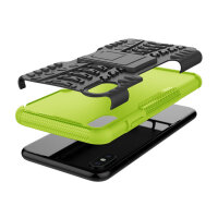 Handy Tasche für Apple iPhone Panzer Cover Case Schutz Hülle Etui Schale Bumper Apple iPhone XS Max Grün