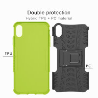 Handy Tasche für Apple iPhone Panzer Cover Case Schutz Hülle Etui Schale Bumper Apple iPhone XS Max Grün