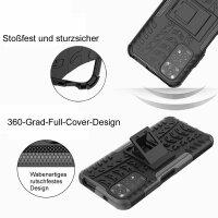 Xiaomi Redmi Note 11S / 11, Schutz Hülle Handy Tasche Outdoor Case Cover Bumper  Schwarz