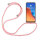 Handykette für Xiaomi Redmi 12 Handyhülle mit Band Case Hülle mit Kordel Hand Rosa