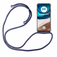 betterfon Handykette für Motorola Moto G42 Handyhülle mit Band Hülle Handytasche Blau