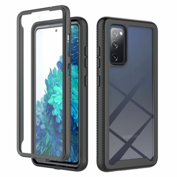 Panzer Hülle Handy Tasche 360 Grad TPU vollschutz mit Integriertem Displayschutz Samsung Galaxy S20 FE