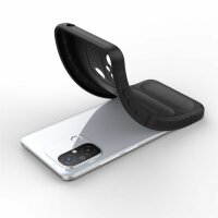 Hülle für Xiaomi Handyhülle Outdoor Case Handy Tasche Silikon Back Cover Bumper Schwarz Redmi 12C