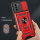 Outdoor Panzer Hülle Nokia G11 G21 Handyhülle mit Slide Kameraschutz Ringhalter Rot