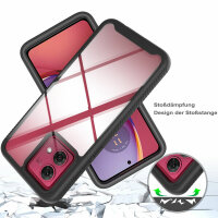 Motorola Moto G84 Hülle 360 Grad Handyhülle mit Integriertem Displayschutz