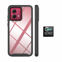 Motorola Moto G84 Hülle 360 Grad Handyhülle mit Integriertem Displayschutz