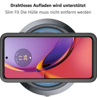 Motorola Moto G84 Hülle 360 Grad Handyhülle mit Integriertem Displayschutz