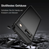 Google Pixel 8A Carbon Hülle Outdoor Case Back Cover Handy Tasche Handyhülle