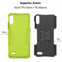 LG Hülle Outdoor Case Panzer Cover Handytasche Schutzhülle Handy Tasche Bumper LG K41S Grün