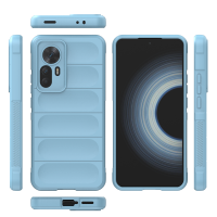 Hülle für Xiaomi 12T Handyhülle Outdoor Case Back Cover Handy Tasche Bumper Hellblau