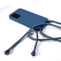 Handykette für Samsung Hanyhülle mit Band Hülle mit Kodel Smartphone Halskette Galaxy A23 Blau
