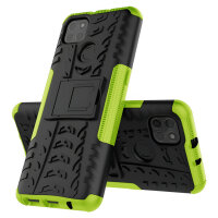 Handy Tasche Lenovo Motorola Panzer Hülle Hybrid Case Cover Schutzhülle Bumper Motorola Moto G9 Power Grün