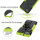 Handy Tasche Lenovo Motorola Panzer Hülle Hybrid Case Cover Schutzhülle Bumper Motorola Moto G9 Power Grün