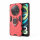 Hülle Xiaomi Redmi A3 Handyhülle Stoßfest 360° Drehbarer Ring Case Back Cover Rot