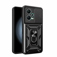 Outdoor Hülle Xiaomi Redmi Note 12 5G / Poco X5 5G Handyhülle mit Kameraschutz Schwarz