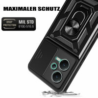 Outdoor Hülle Xiaomi Redmi Note 12 5G / Poco X5 5G Handyhülle mit Kameraschutz Schwarz