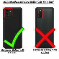 Hülle für Samsung Galaxy A03 - Handyhülle Schutzhülle Silikon Case Cover Bumper
