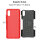 Schutz Hülle Xiaomi Handy Tasche Case Cover Silikon Schale Outdoor Handyhülle BF Xiaomi Redmi 9A Rot