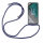 Handykette für Nokia C32 Handyhülle mit Band Umhängehülle mit Band Hülle Cover  Blau