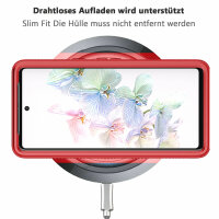 Hülle für Google Pixel 7 / 7 Pro Handyhülle Cover 2-teilig TPU Body Bumper Case  Rot Google Pixel 7