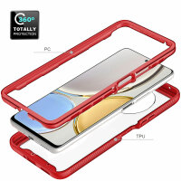 Hülle für Honor Magic4 Lite 5G, Handyhülle Cover 2-teilig TPU Body Bumper Case Rot