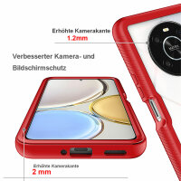 Hülle für Honor Magic4 Lite 5G, Handyhülle Cover 2-teilig TPU Body Bumper Case Rot