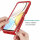 Hülle für Honor Magic4 Lite 5G, Handyhülle Cover 2-teilig TPU Body Bumper Case Rot